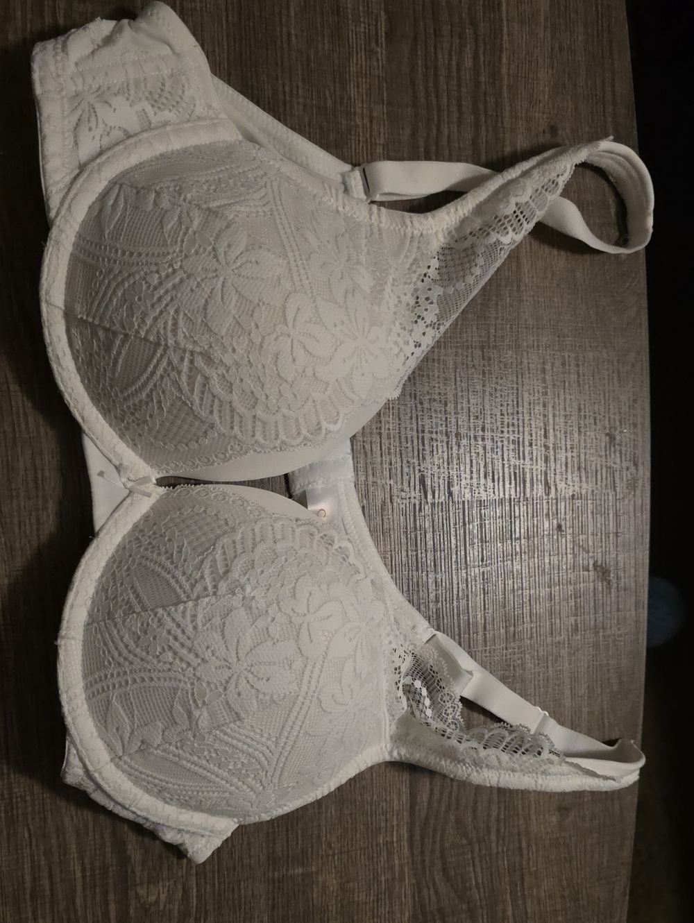 Cacique White Lace Underwire Bra - Unbranded Elegant Support